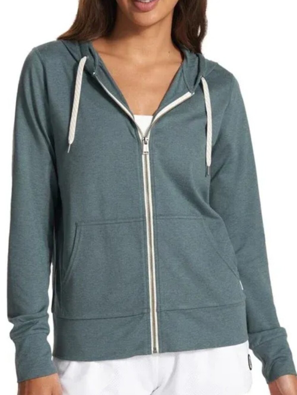 Vuori Women's Halo Performance 2.0 Hoodie Size XS Lake Heather